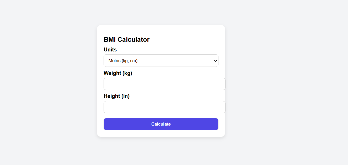 BMI Calculator